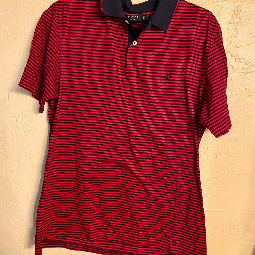 Nautica Men’s Classic Fit Striped Polo